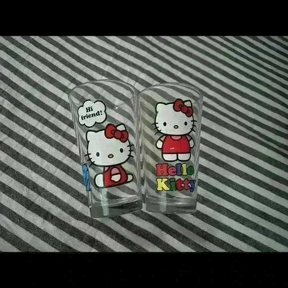 Sanrio Hello Kitty 15 oz Cooler Glass 2 Pack Drinking Tumbler Set - Picture 2 of 3